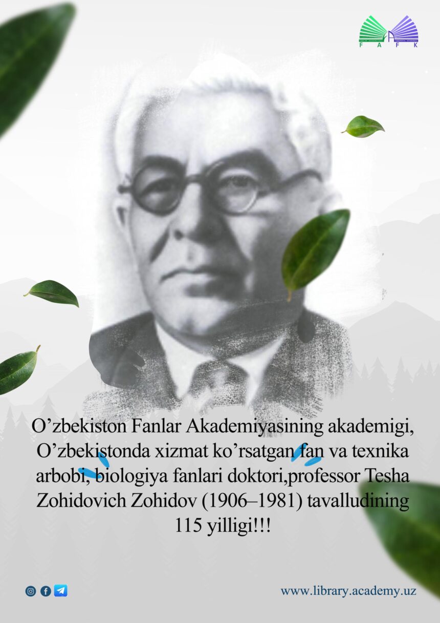 Tesha Zohidovich Zohidov (1906-1981)